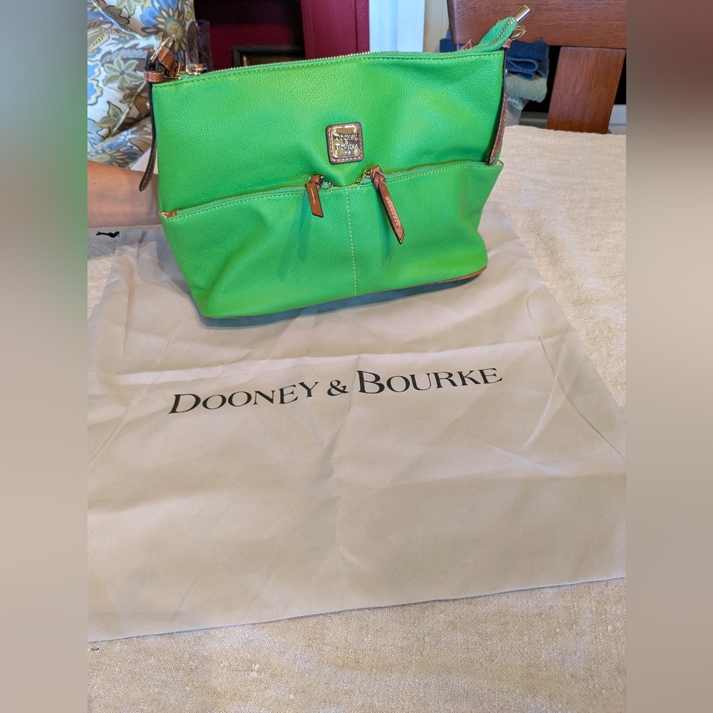 Dooney & Bourke Bright Green Shoulder Bag. Brand New